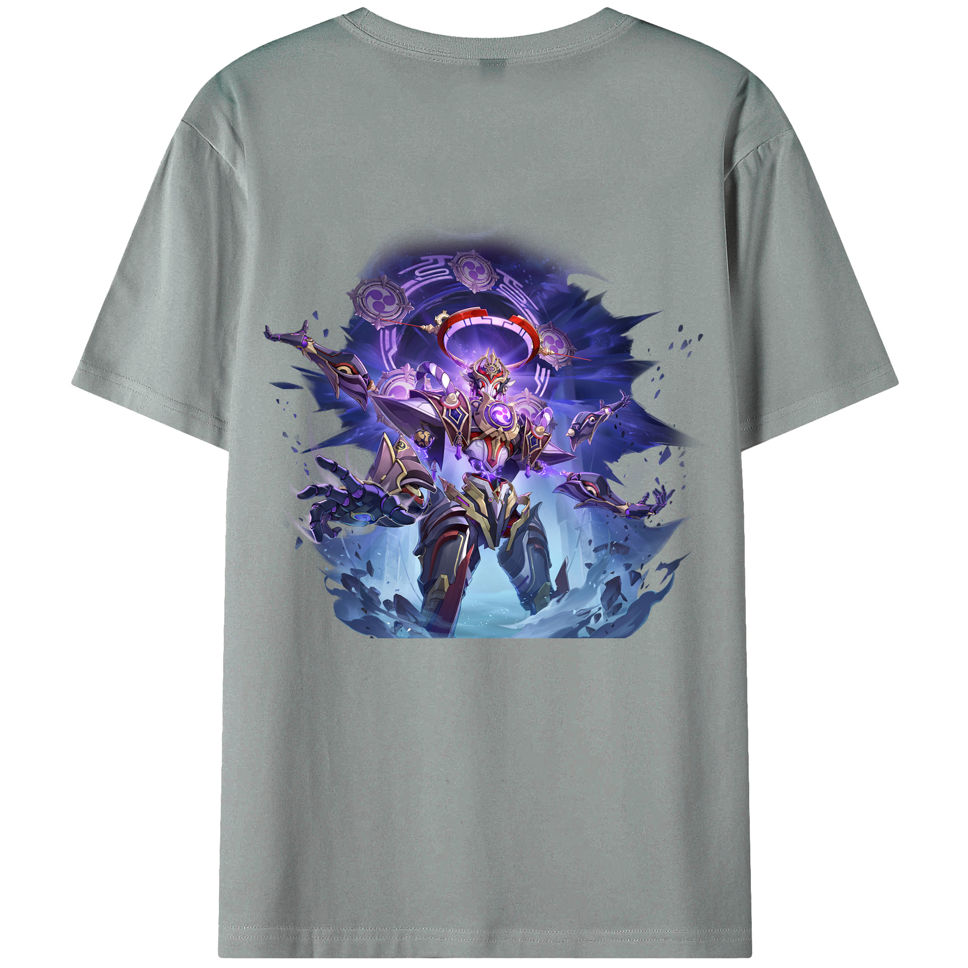 げんし神 さんペい genshin Sanpei 綿100％ メンズ半袖Tシャツ（バックプリント） 通気性
